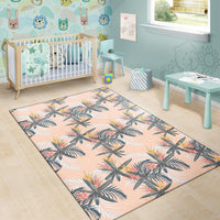 Tropical Pattern Pink Rug - Polynesian Pride