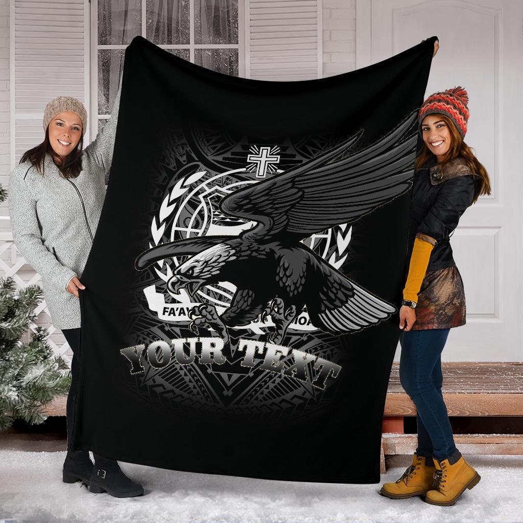 Samoa Polynesian Custom Personalised Premium Blanket - Samoa Eagle - Polynesian Pride