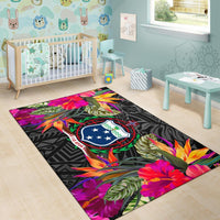 Samoa Area Rugs Hibiscus Polynesian Pattern - Polynesian Pride