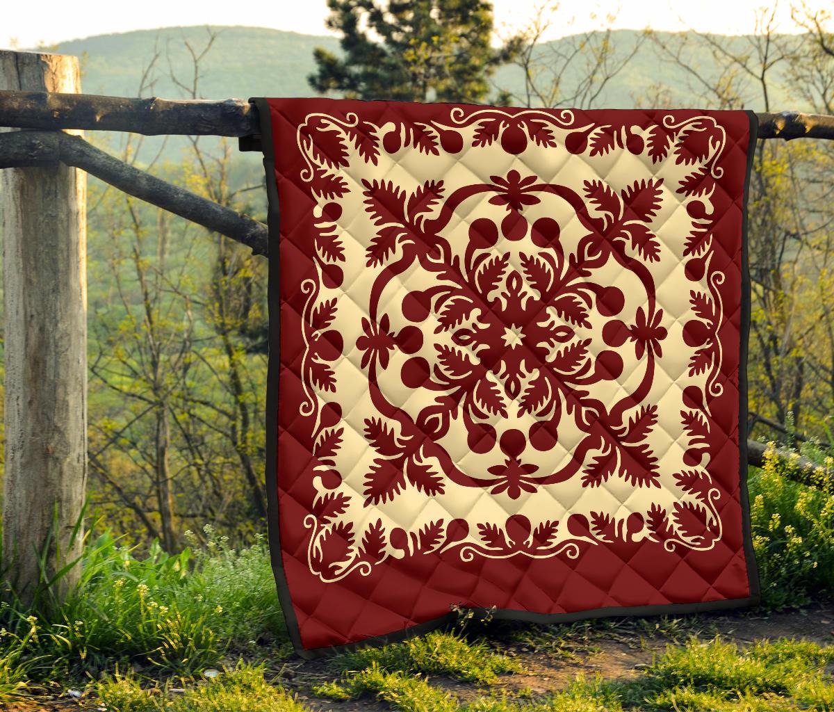 Hawaiian Quilt Royal Premium Quilt - Polynesian Pride