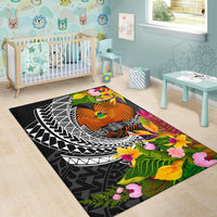 Papua New Guinea Area Rug - Seal Spiral Polynesian Patterns - Polynesian Pride