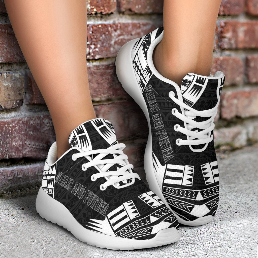 Wallis And Futuna Sport Sneakers - Polynesian Tattoo Black - Polynesian Pride