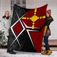 Rotuma Polynesian Premium Blanket - Rotuman Flag - Polynesian Pride