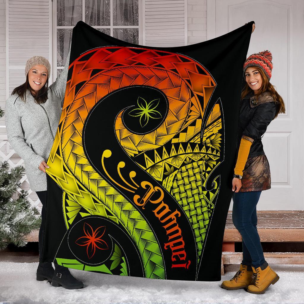 Pohnpei Premium Blanket - Polynesian Decorative Patterns - Polynesian Pride