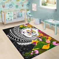 Niue Area Rug - Seal Spiral Polynesian Patterns - Polynesian Pride