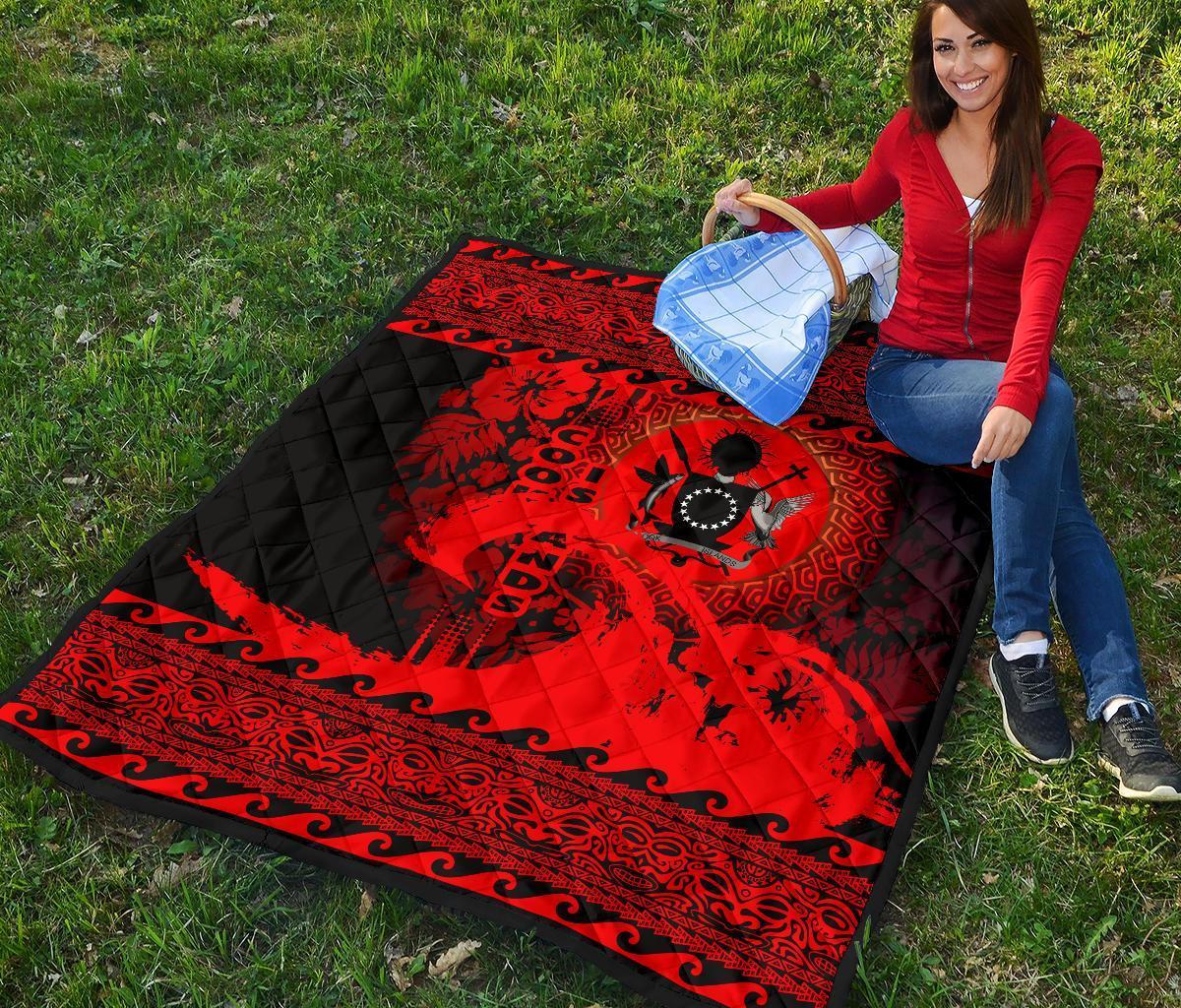 Cook Island Quilt Wave Red Design - Polynesian Pride