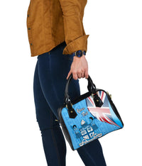 Fiji Custom Personalised Shoulder Hanbag - Fiji Flag - Polynesian Pride