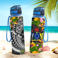 Cook Islands Custom Personalised Hydro Tracking Bottle - Seal Spiral Polynesian Patterns - Polynesian Pride