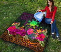 The Philippines Premium Quilt - Summer Hibiscus - Polynesian Pride