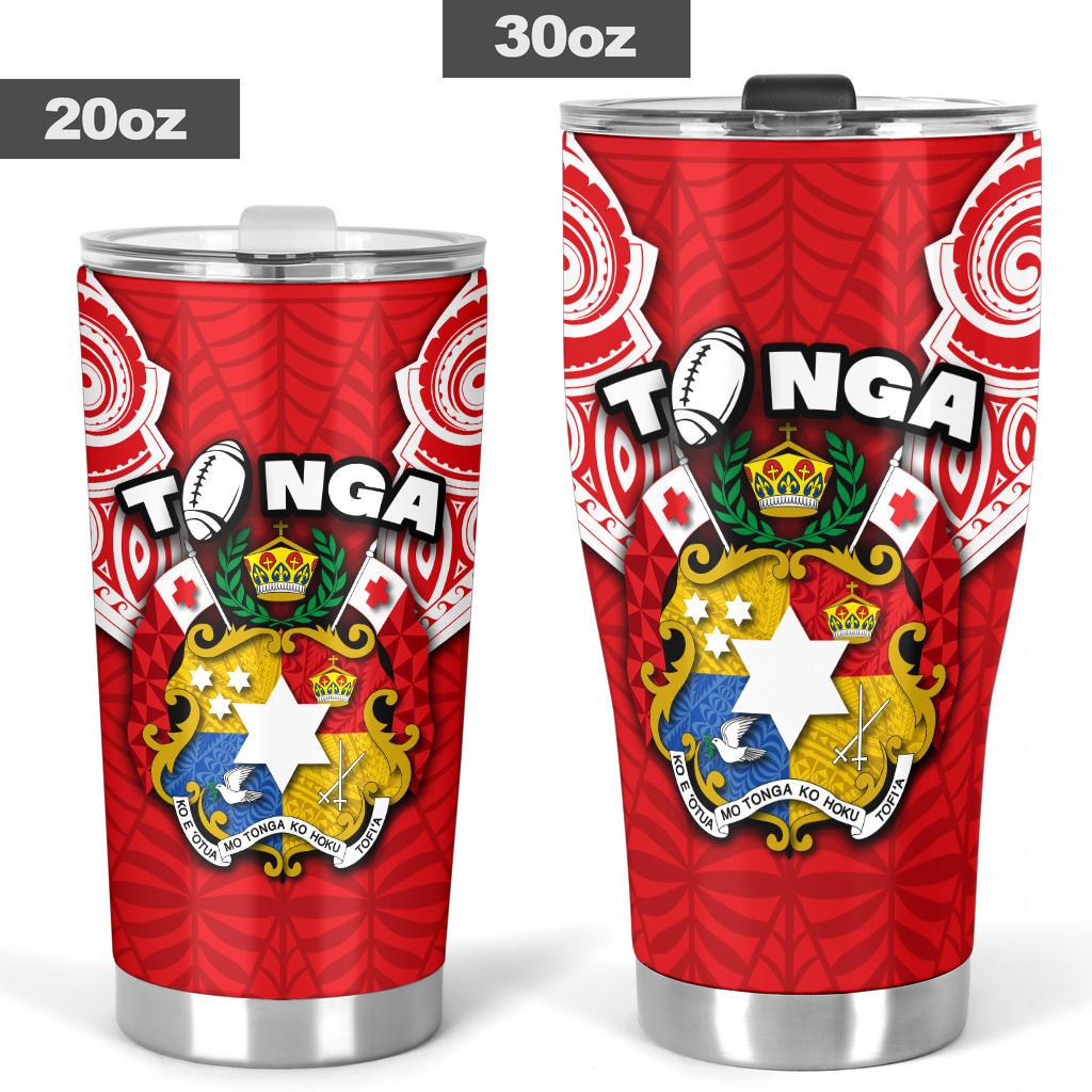 Tonga Rugby Tumbler Royal Style - Polynesian Pride