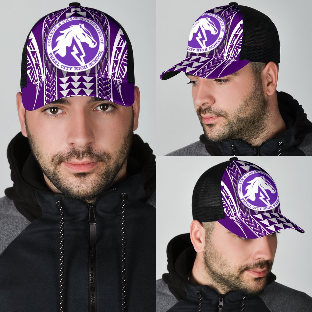 Hawaii - Pearl City High Mesh Back Cap - AH - Polynesian Pride