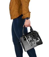 Pohnpei Micronesia Shoulder Handbag White - Turtle With Hook - Polynesian Pride