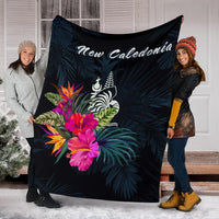 New Caledonia Polynesian Premium Blanket - Tropical Flower - Polynesian Pride