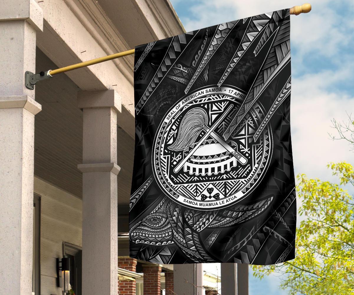 American Samoa Flag - Seal With Whale Style - Polynesian Pride