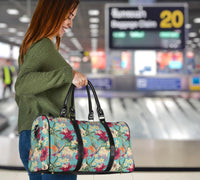 Hawaii Seamless Floral Pattern With Tropical Hibiscus, Watercolor Hawaii Travel Bag - Polynesian Pride