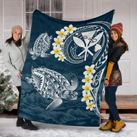 Hawaii Turtle Plumeria Polynesian Premium Blanket - Sease Style - Polynesian Pride