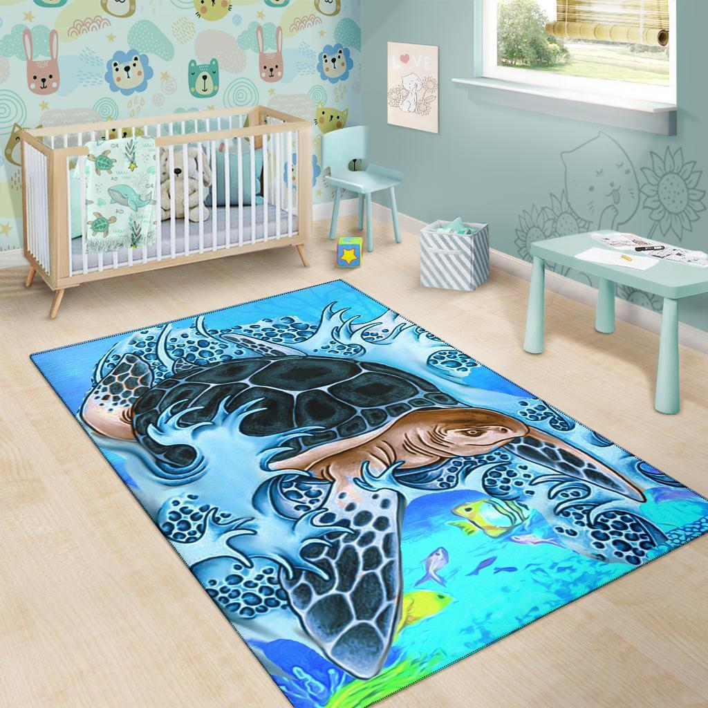 Turtle Cool Area Rug AH - Polynesian Pride