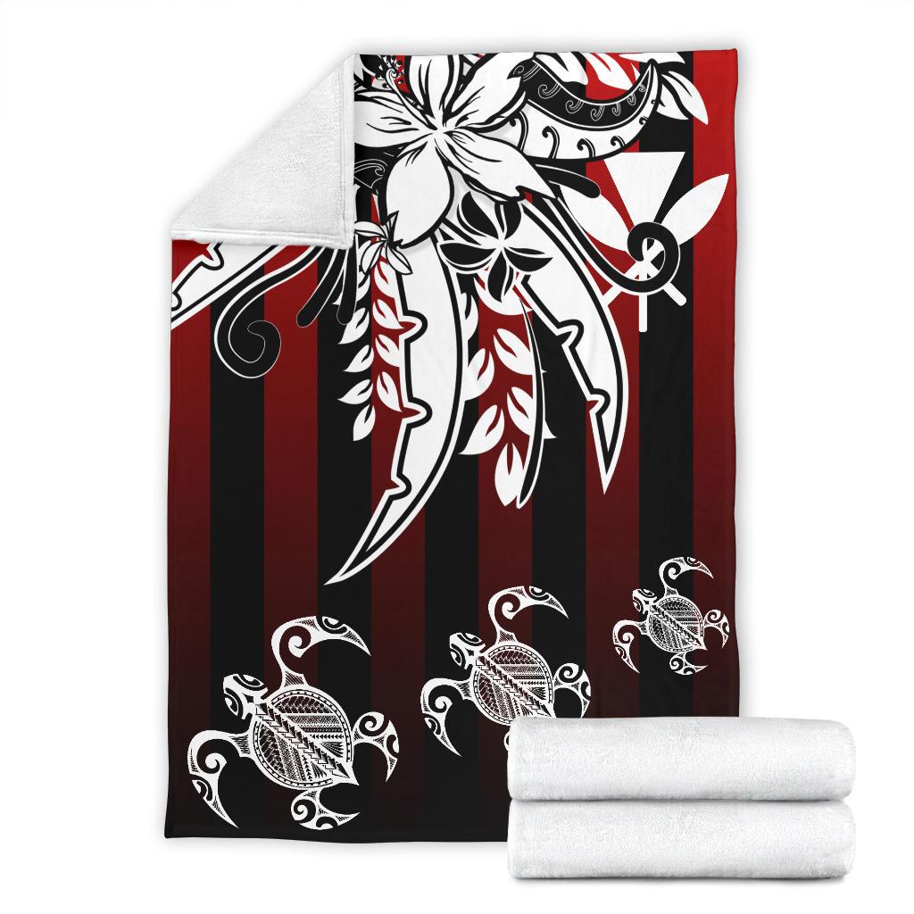 Hawaii Kanaka Maoli Premium Blanket - Vertical Stripes Style - Polynesian Pride