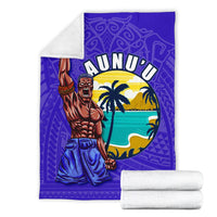American Samoa Polynesian Premium Blanket - Aunu'u Island - Polynesian Pride