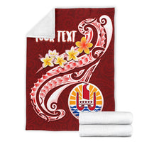Tahiti Personalised Premium Blanket - Tahiti Seal Polynesian Patterns Plumeria - Polynesian Pride