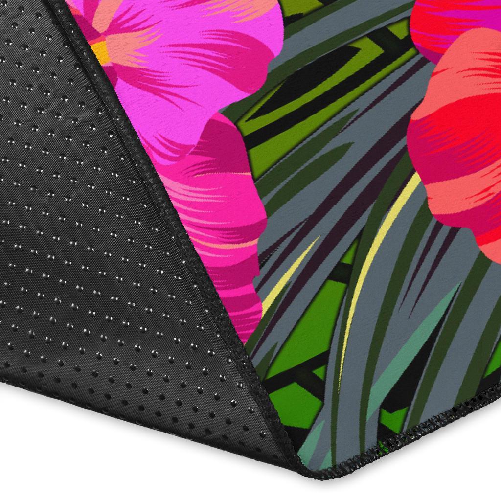 The Philippines Polynesian Personalised Area Rug - Hibiscus and Banana Leaves - Polynesian Pride