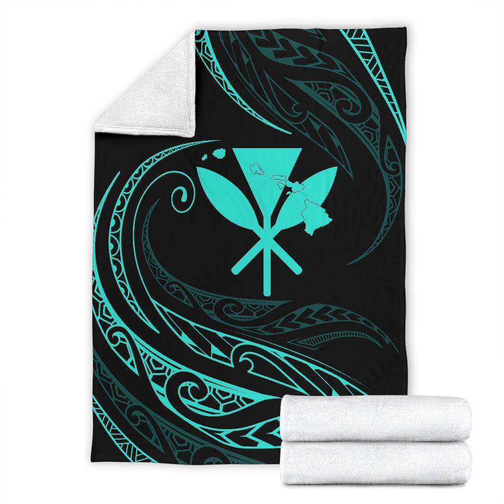 Kanaka Premium Blanket - Turquoise - Frida Style - Polynesian Pride