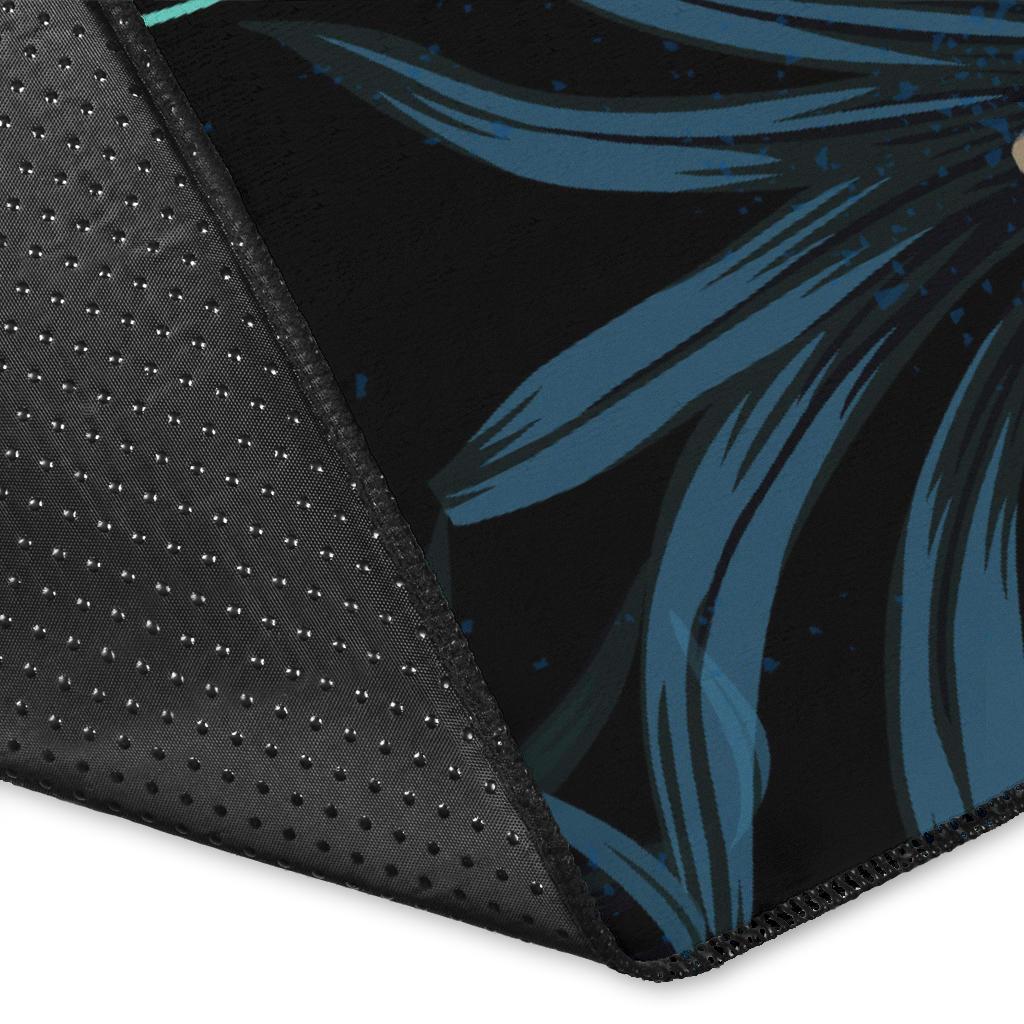 Hawaii Polynesian Honu Sea Hibiscus Rug - Polynesian Pride