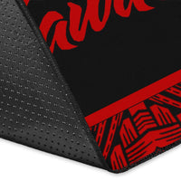 Hawaii Polynesian Area Rug - Hawaii Pride Red Version - Polynesian Pride