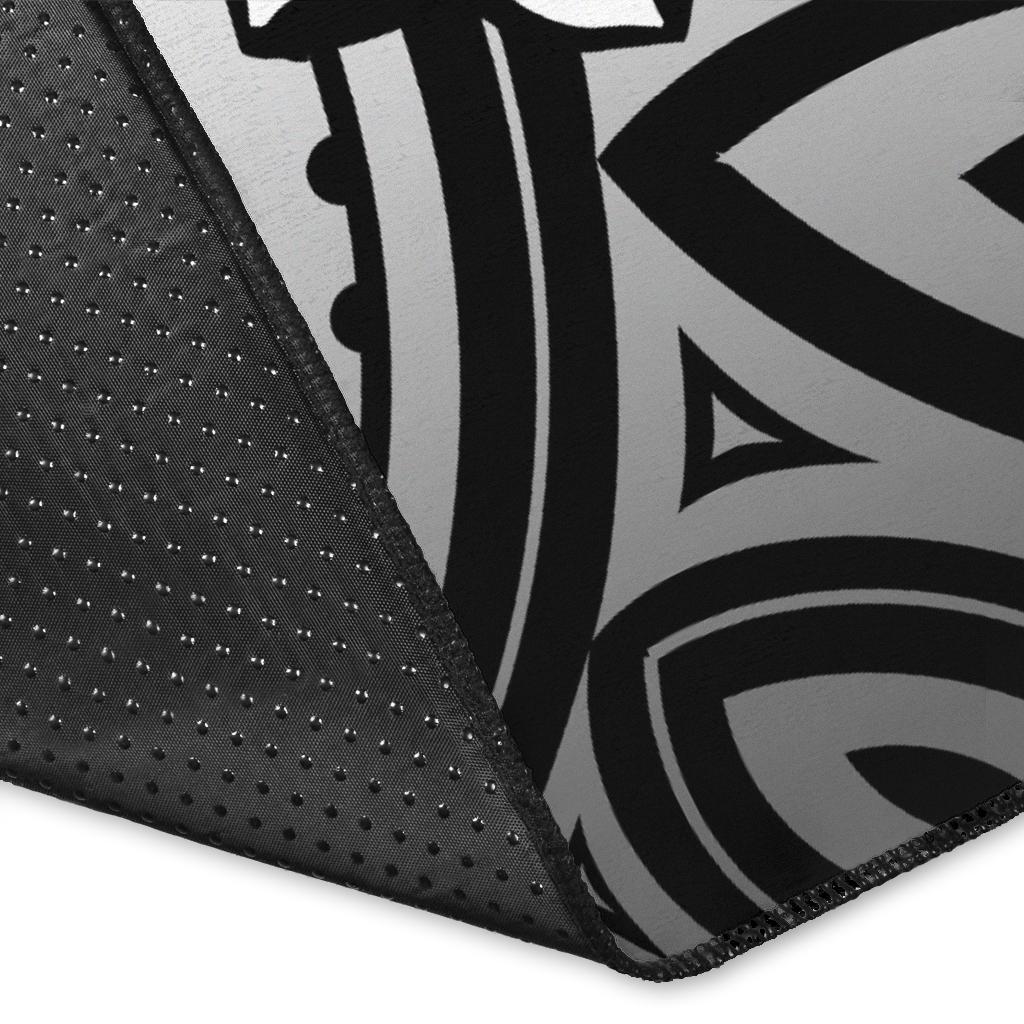 Mate Ma'a Tonga Rugby Area Rug Polynesian Unique Vibes - Black - Polynesian Pride