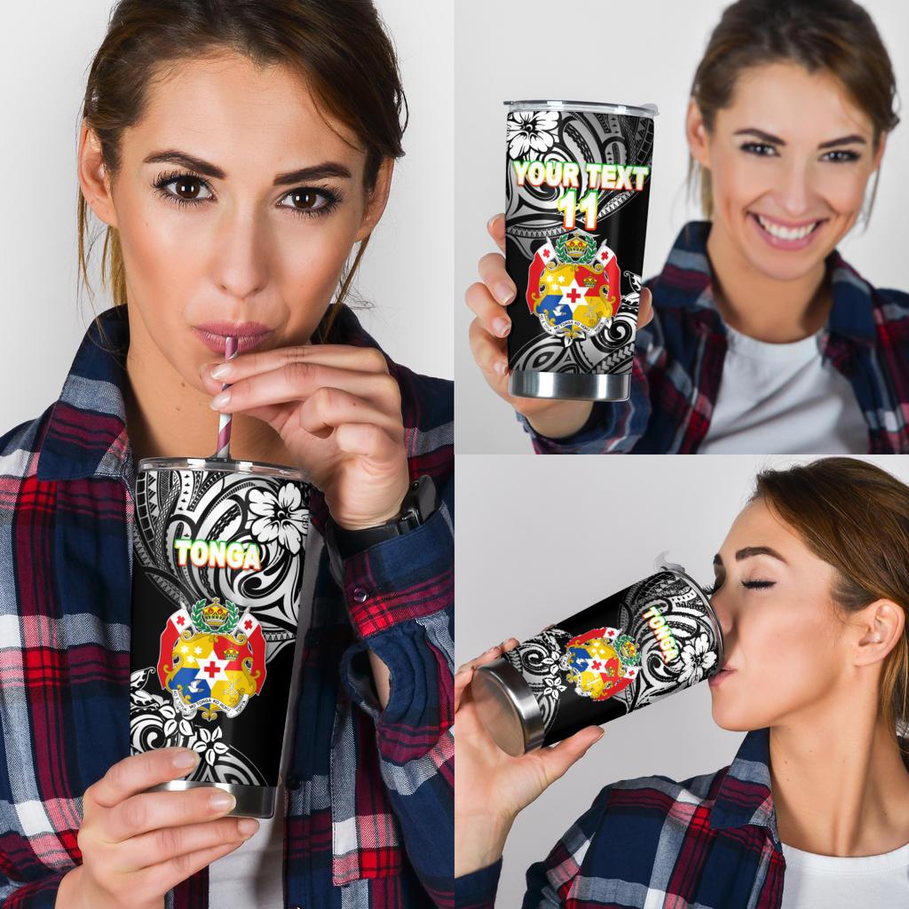 Mate Ma'a Tonga Rugby Tumbler Polynesian Unique Vibes - Black - Polynesian Pride