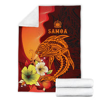Samoa Premium Blanket - Tribal Tuna Fish - Polynesian Pride