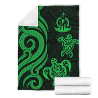 Vanuatu Premium Blanket - Green Tentacle Turtle - Polynesian Pride