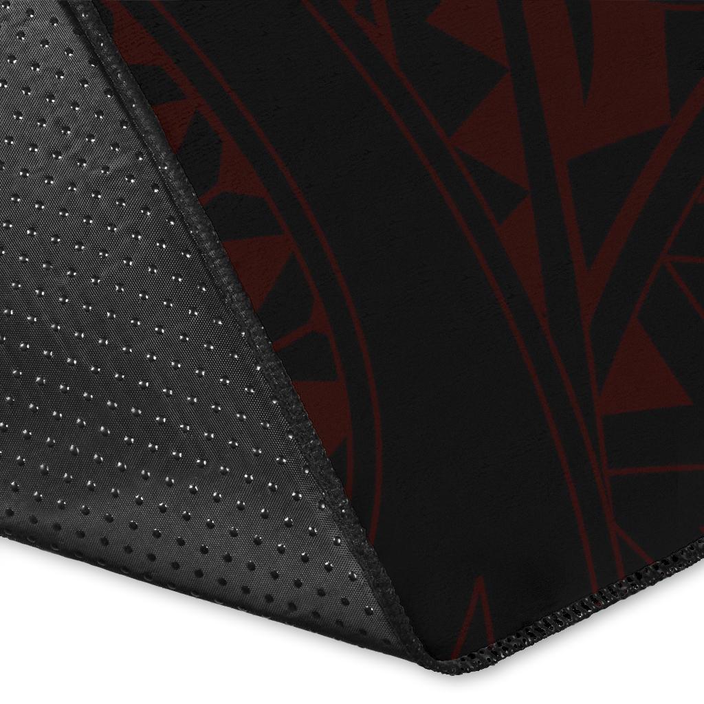 New Zealand Maori Mangopare Area Rug Polynesian - Red - Polynesian Pride