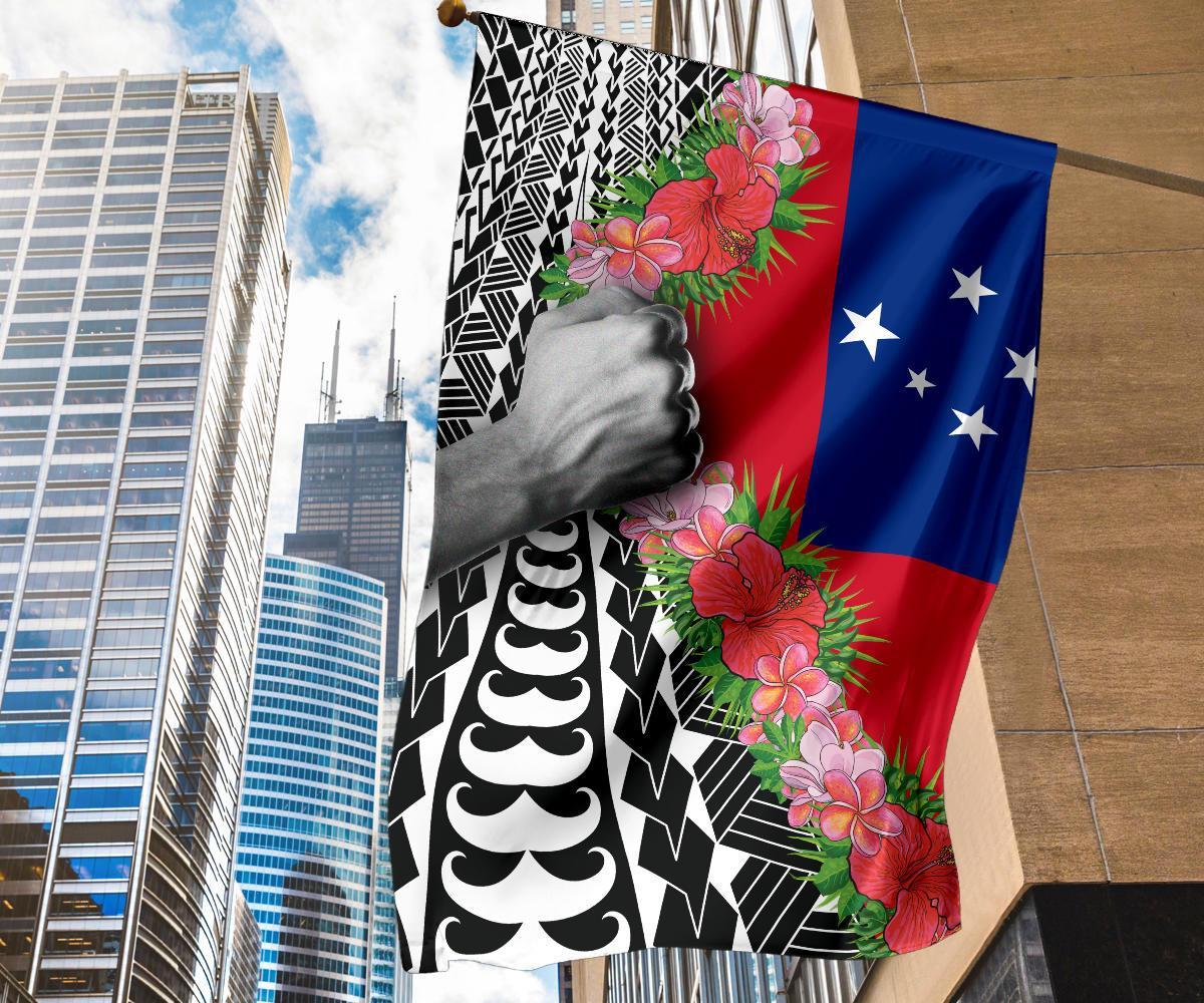 Samoa Flag - Curve Style - Polynesian Pride