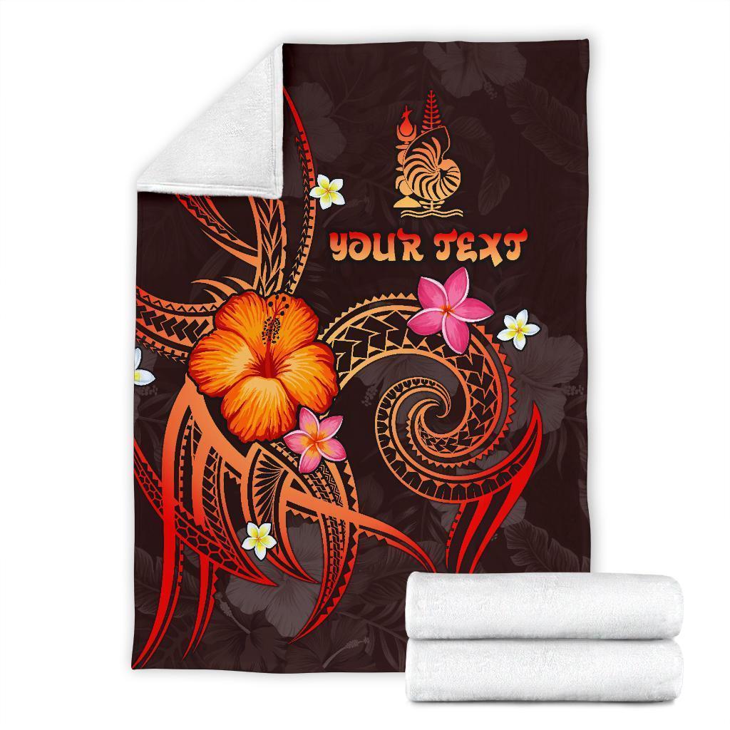 New Caledonia Polynesian Personalised Premium Blanket - Legend of New Caledonia (Red) - Polynesian Pride