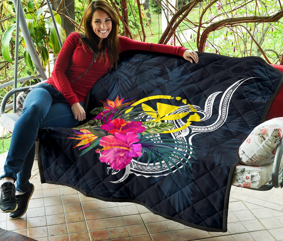 Hawaii Polynesian Premium Quilt - Tropical Flower - Polynesian Pride