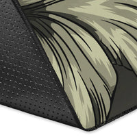 Hawaiian Map Hibiscus Flowers Vintage Polynesian Rug AH - Polynesian Pride