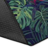 Tropical Monstera Leaf Green Rug - Polynesian Pride