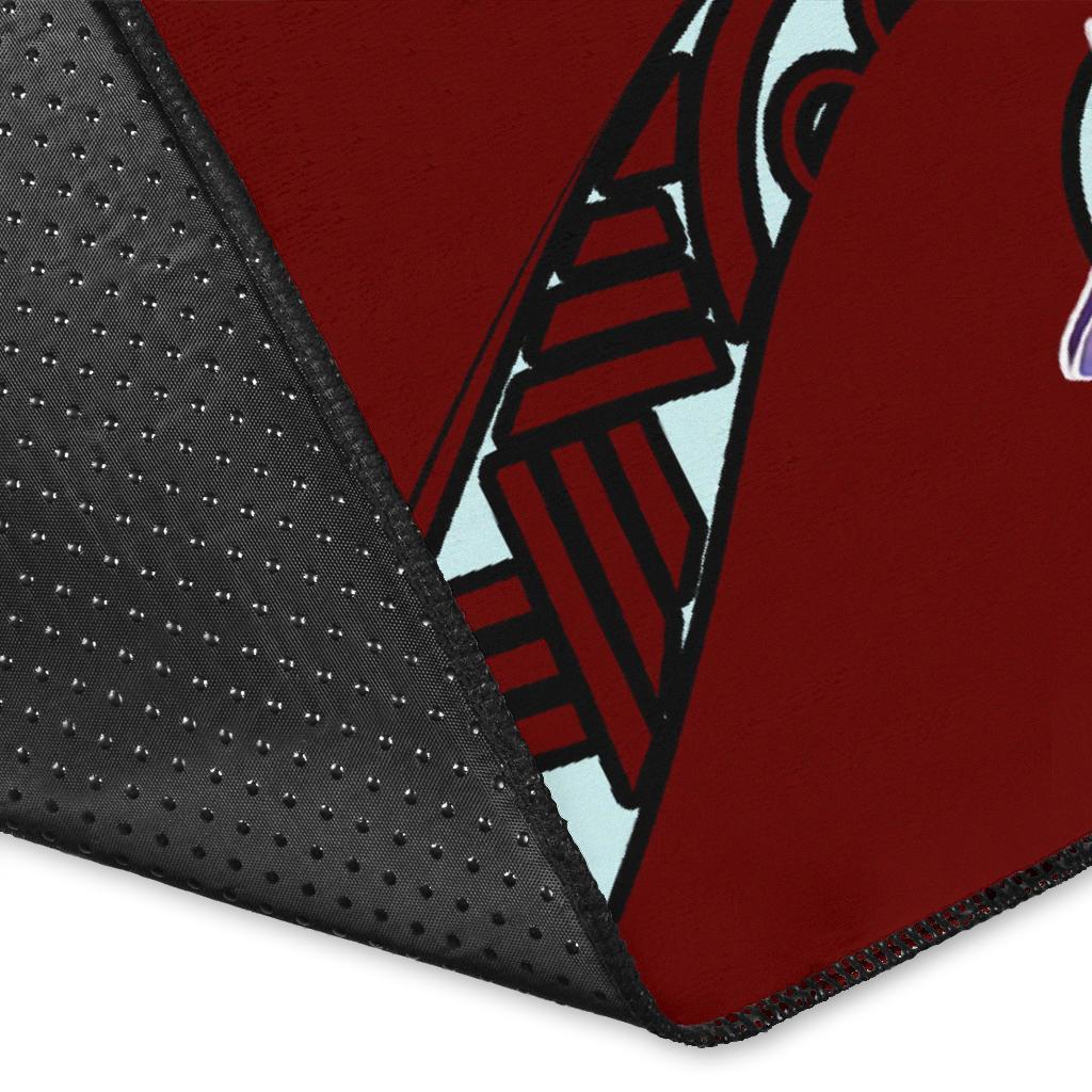 Plumeria Violet Polynesia Red Area Rug AH - Polynesian Pride