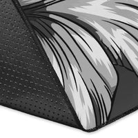 Hawaiian Map Hibiscus Flowers Vintage Polynesian Rug AH - Polynesian Pride