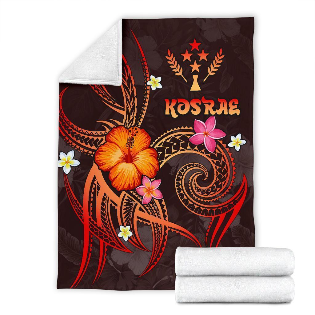 Kosrae Polynesian Premium Blanket - Legend of Kosrae (Red) - Polynesian Pride