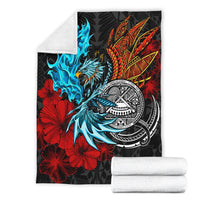 American Samoa Premium Blanket - Polynesian Eagle - Polynesian Pride