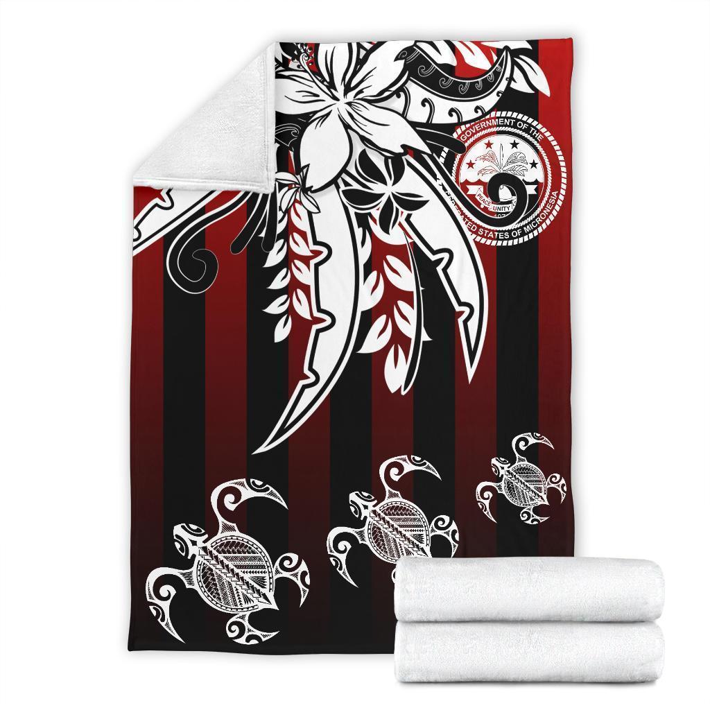 Federated States of Micronesia Premium Blanket - Vertical Stripes Style - Polynesian Pride