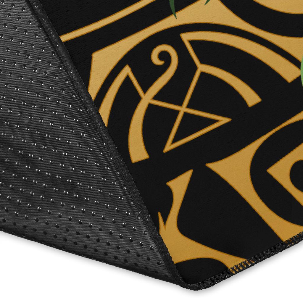 hawaii Rug - Turtle Strong Pattern Hibiscus Plumeria Art AH - Polynesian Pride