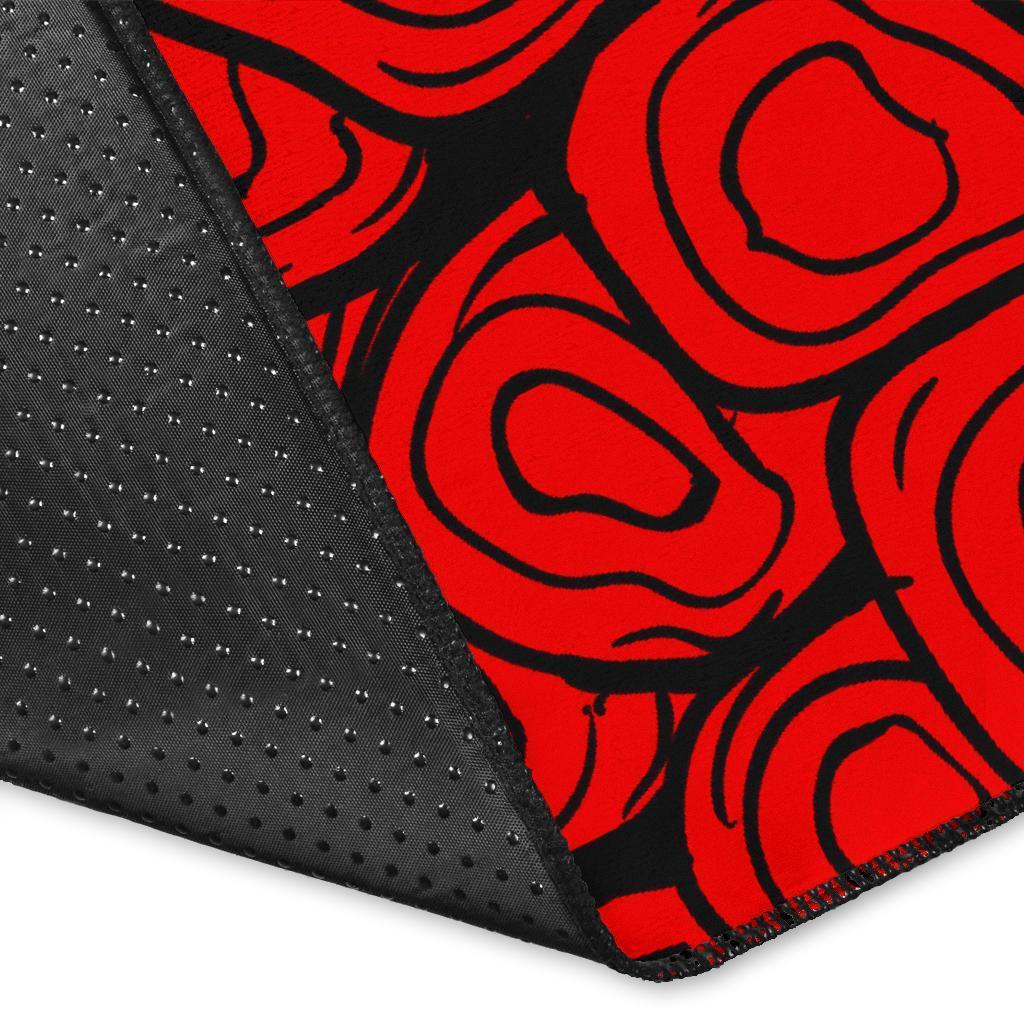 Hawaiian Hibiscus Memory Polynesian Turtle Area Rug AH - Polynesian Pride