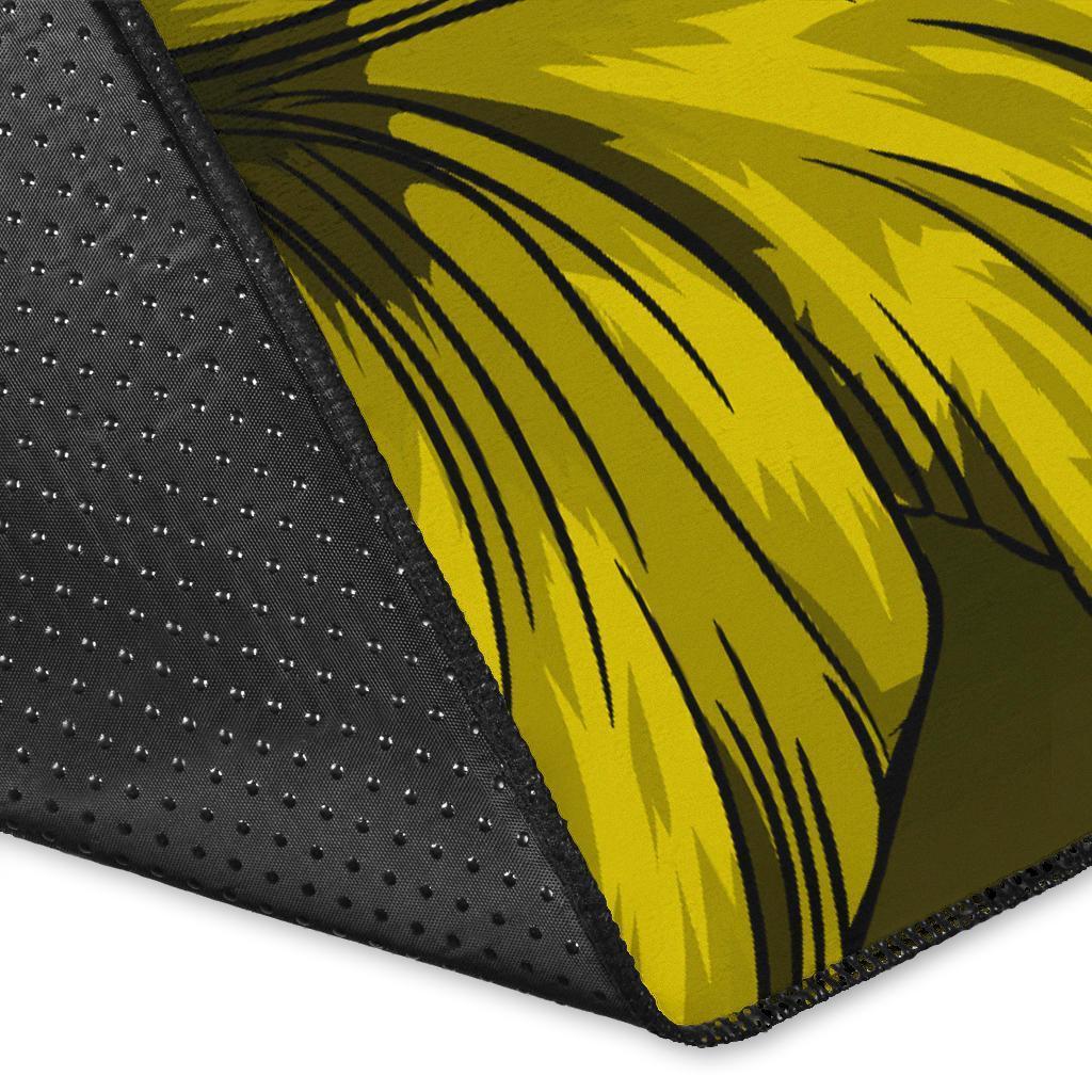 Hawaiian Map Hibiscus Flowers Vintage Polynesian Rug AH - Polynesian Pride