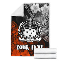 Samoa Polynesian Personalised Premium Blanket - Vintage Polynesian Style - Polynesian Pride