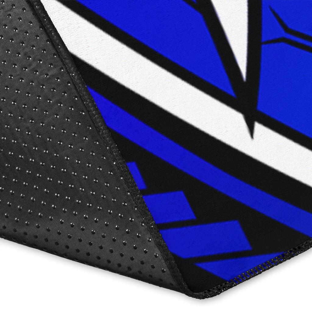 Federated States of Micronesia Area Rug - Tribal Flower Special Pattern Blue Color - Polynesian Pride