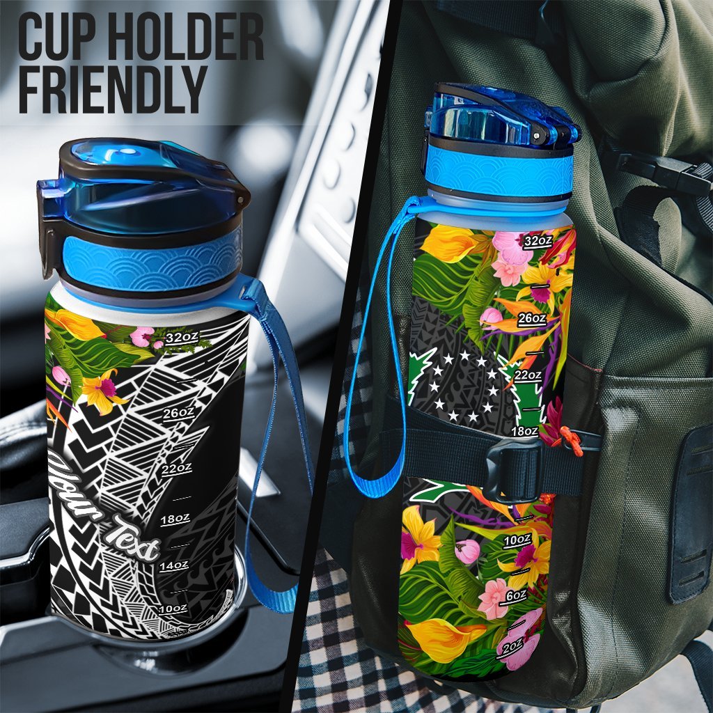 Pohnpei State Custom Personalised Hydro Tracking Bottle - Seal Spiral Polynesian Patterns - Polynesian Pride