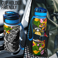 Nauru Custom Personalised Hydro Tracking Bottle - Seal Spiral Polynesian Patterns - Polynesian Pride